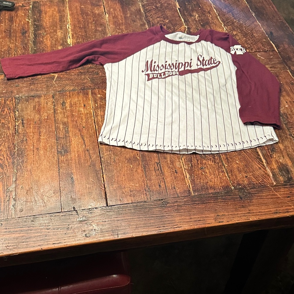 Colosseum Mississippi State Kids Jersey - Maroon and White